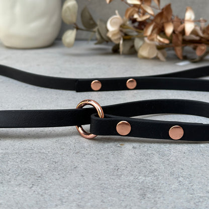 Black BioThane® Loop Leash